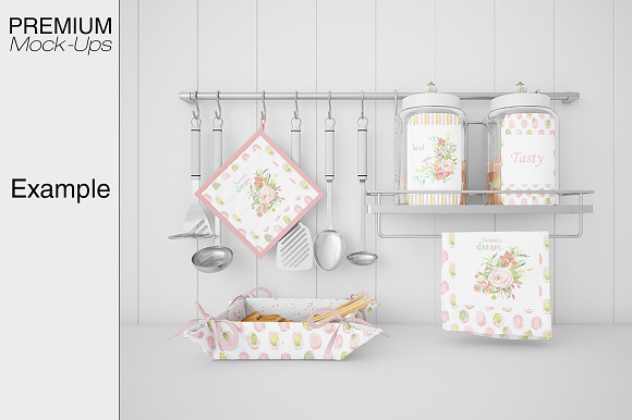 Kitchen Accessories Set in Product Mockups - product preview 3
