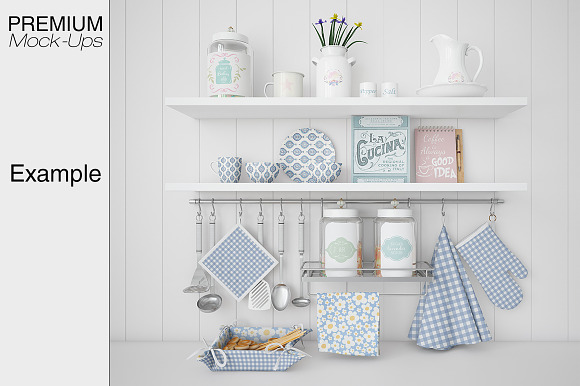 Kitchen Accessories Set in Product Mockups - product preview 8
