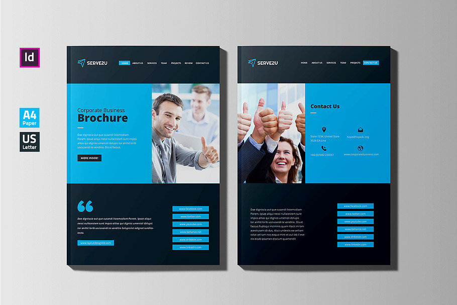 Website Style Brochure Design in Brochure Templates - product preview 8