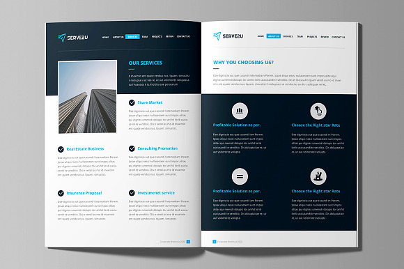 Website Style Brochure Design in Brochure Templates - product preview 2