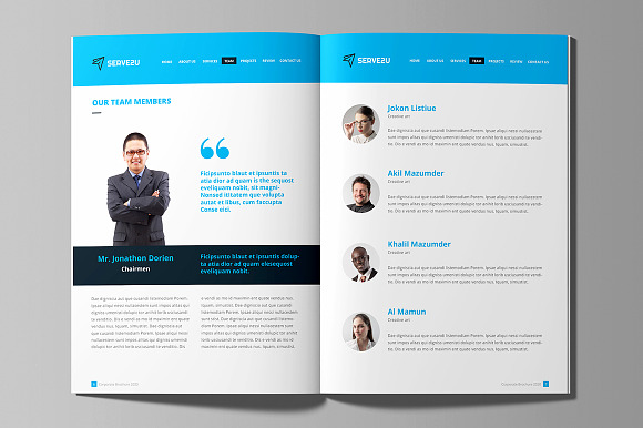 Website Style Brochure Design in Brochure Templates - product preview 3