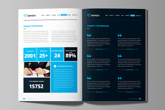 Website Style Brochure Design in Brochure Templates - product preview 4