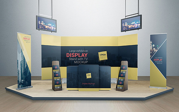 Various Trade Show Exhibition Mockup in Mockup Templates - product preview 3