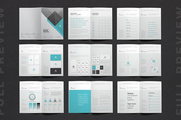 Brand Manual in Brochure Templates - product preview 5