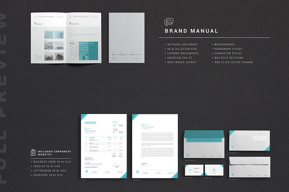 Brand Manual in Brochure Templates - product preview 7