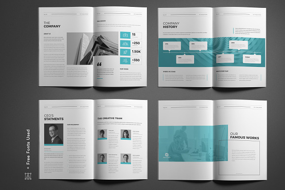 Company Portfolio in Brochure Templates - product preview 2