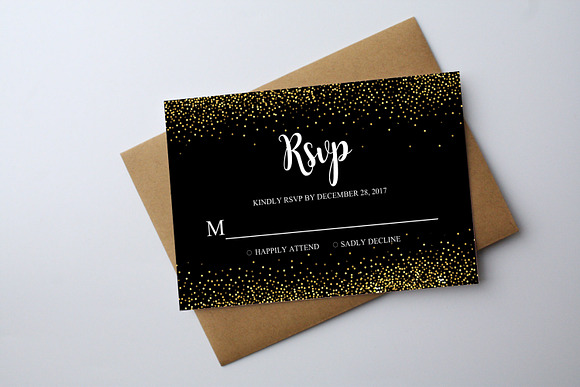 Anniversary Invitation+Rsvp Template in Postcard Templates - product preview 2