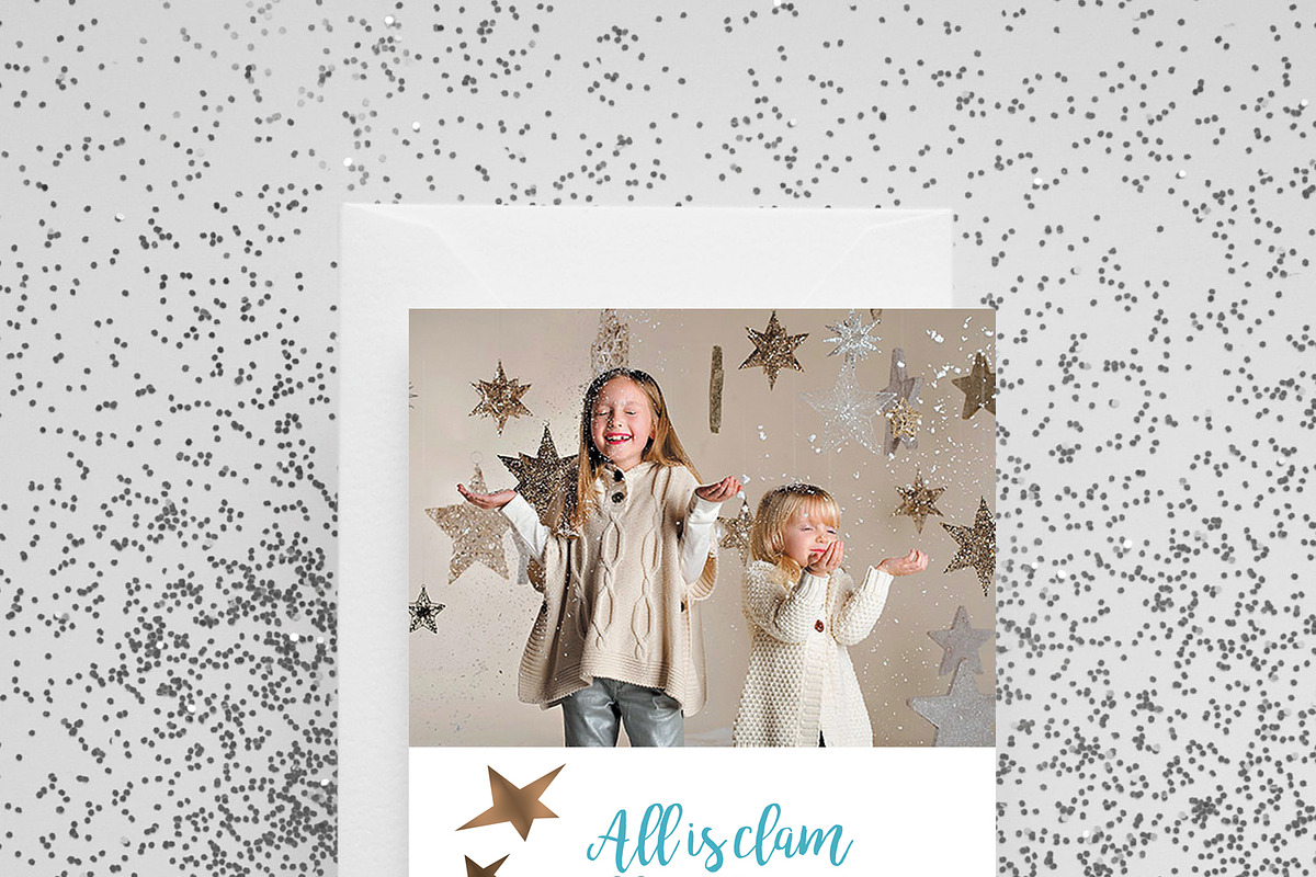Merry Christmas Invitation Card in Postcard Templates - product preview 8
