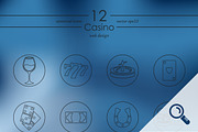 12 CASINO icons