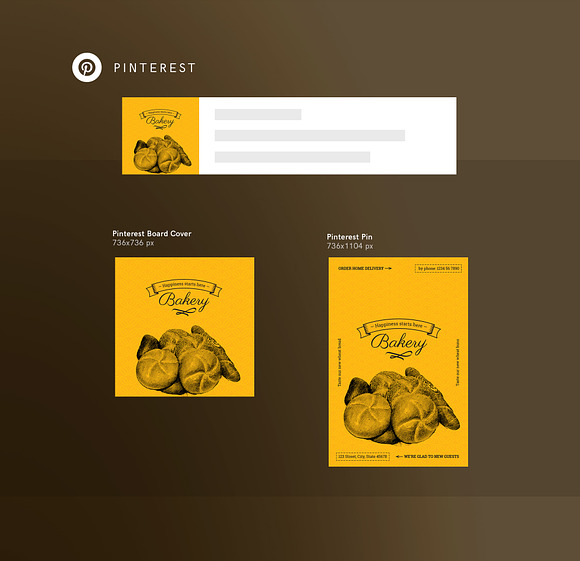 Social Media Pack | Bakery in Social Media Templates - product preview 4