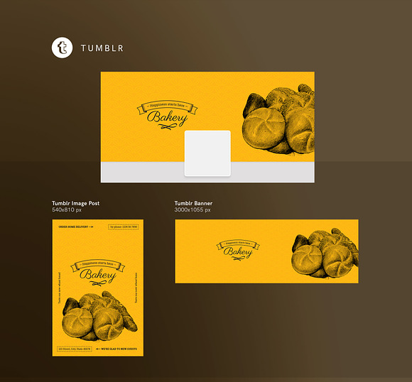 Social Media Pack | Bakery in Social Media Templates - product preview 7