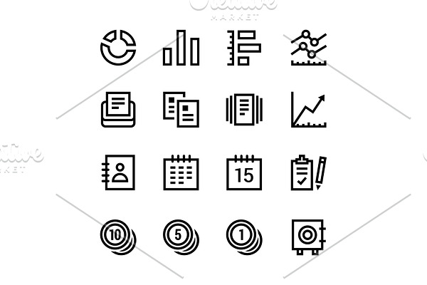 Finance, Business Icons Pack 2