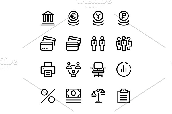 Finance, Business Icons Pack 3