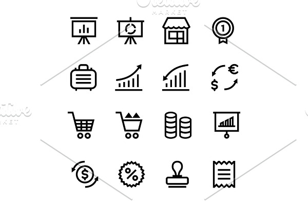 Finance, Business Icons Pack 4