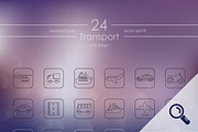 24 TRANSPORT icons
