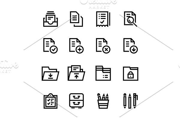 Document, Office Icons Pack 1