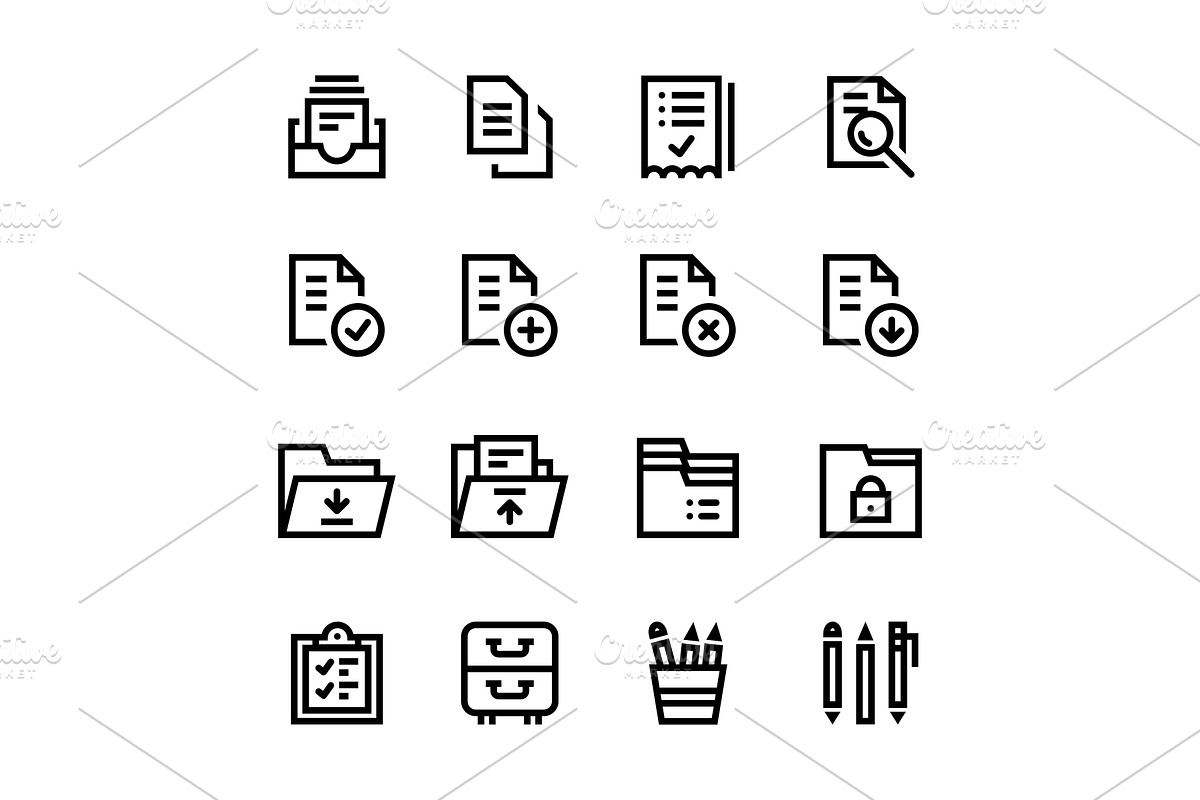 Document, Office Icons Pack 1 in Graphics - product preview 8