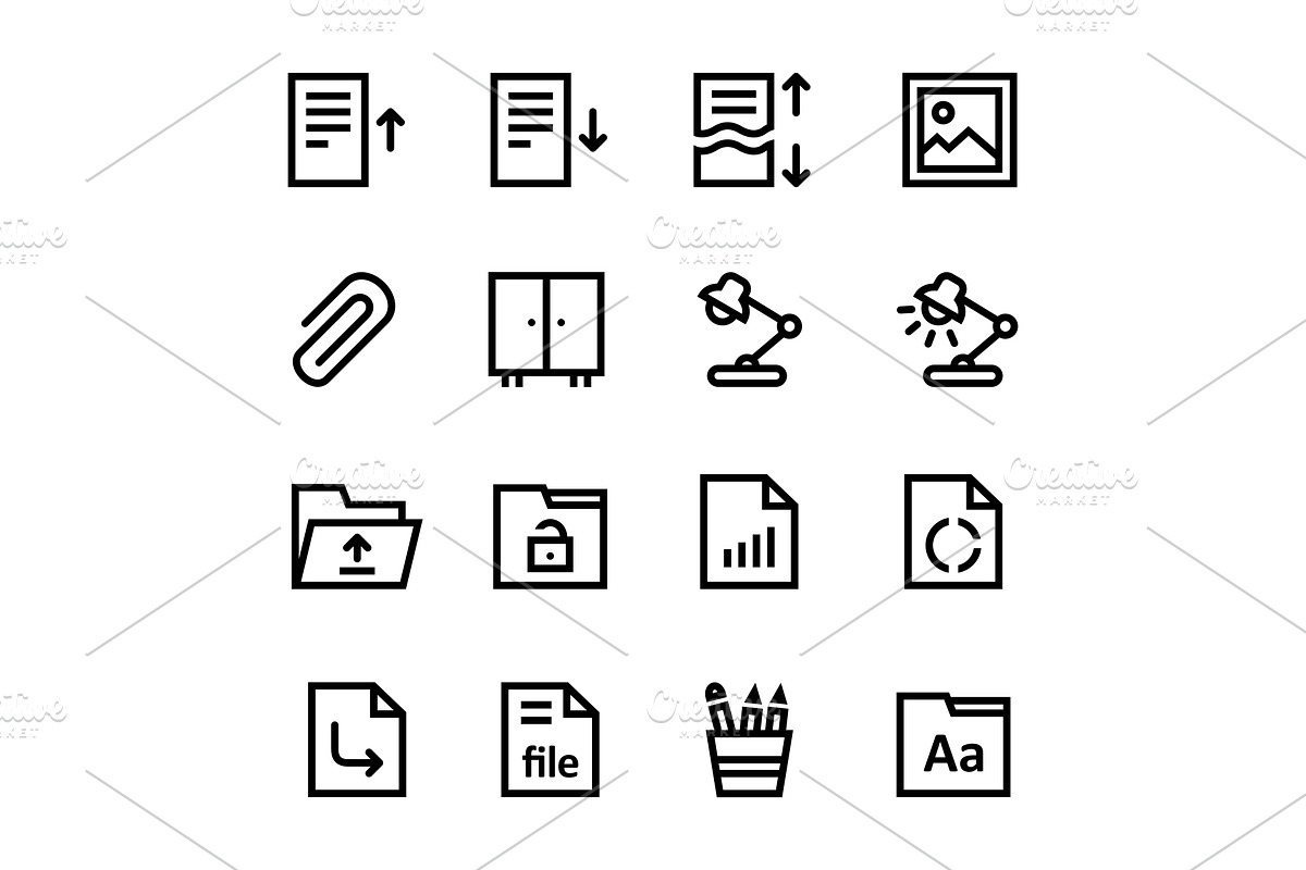 Document, Office Icons Pack 2 in Graphics - product preview 8