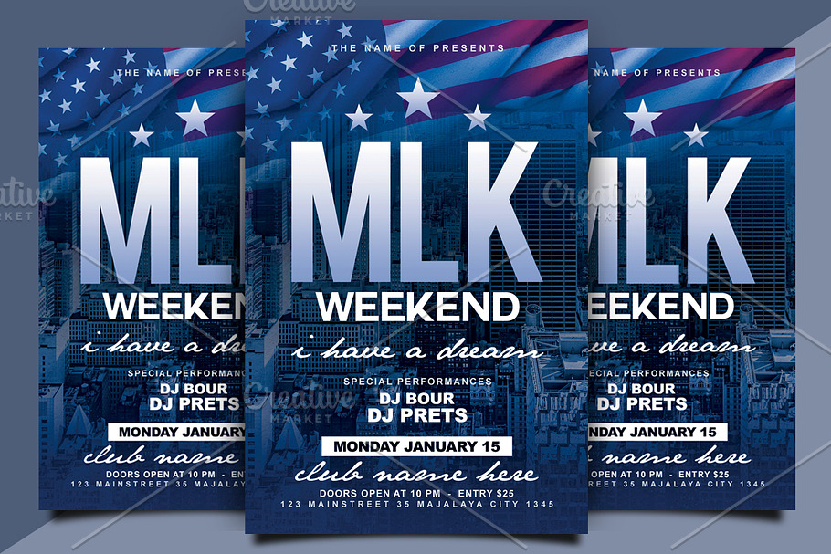 MLK Weekend Flyer in Flyer Templates - product preview 8