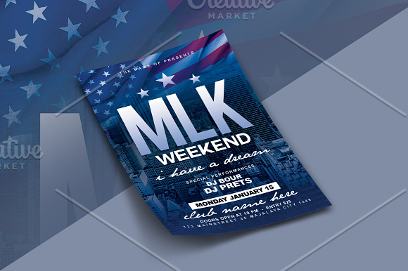 MLK Weekend Flyer in Flyer Templates - product preview 1