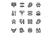 Barbecue, Grill, Meat Icons Pack 1