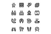 Barbecue, Grill, Meat Icons Pack 2
