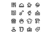 Restaurant, Cooking Icons Pack 1
