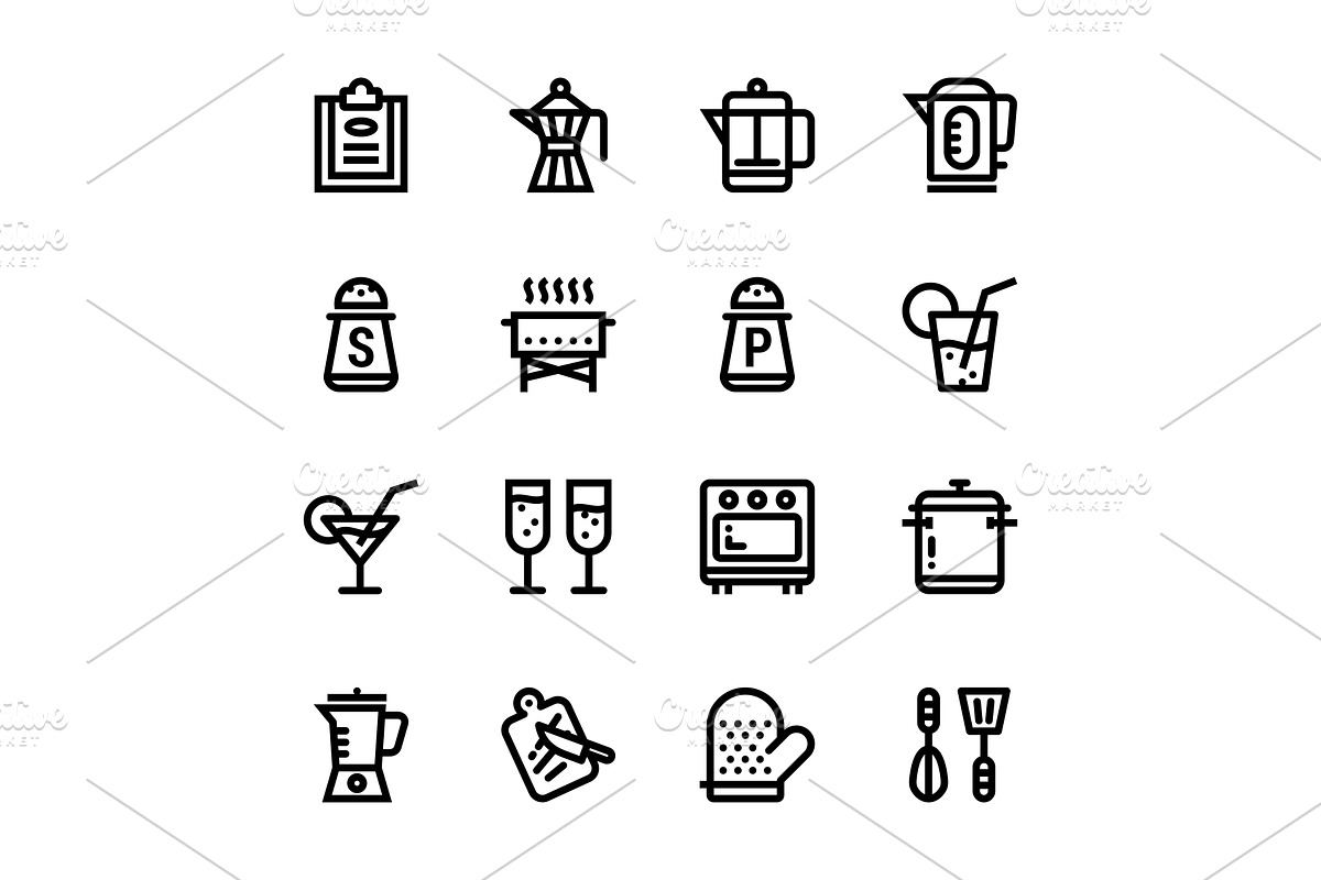 Restaurant, Cooking Icons Pack 2 in Graphics - product preview 8