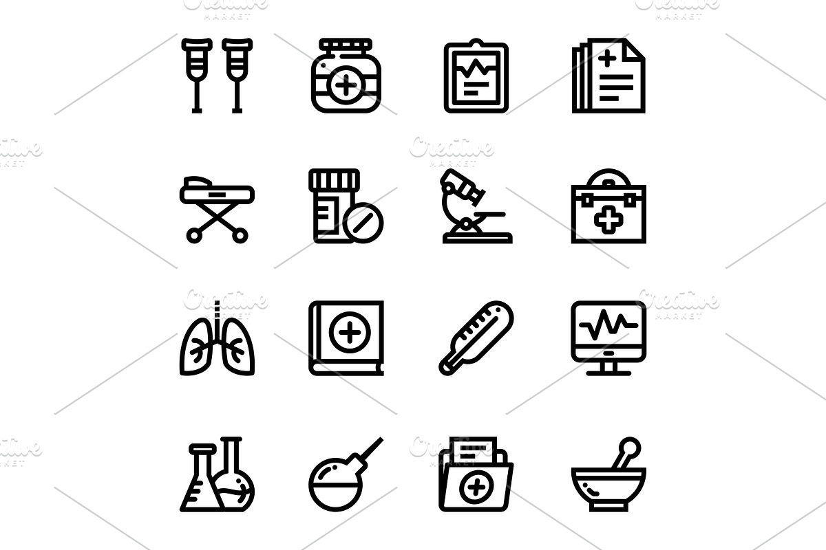 Medical, Health, Drug Icons Pack 2 in Graphics - product preview 8