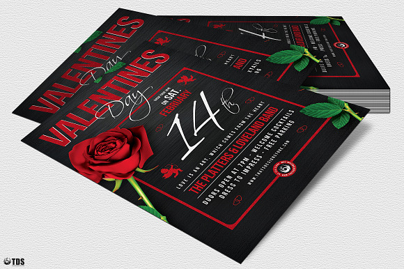 Valentines Day Flyer Template V15 in Flyer Templates - product preview 3