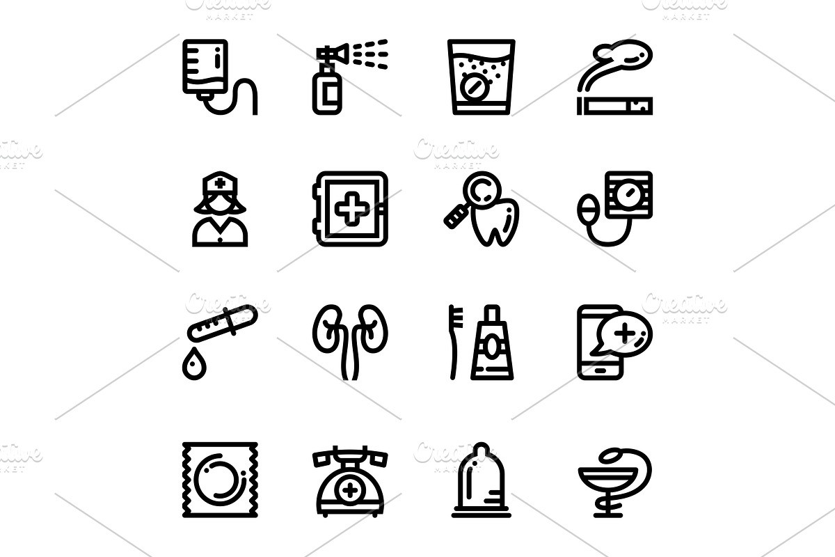 Medical, Health, Drug Icons Pack 3 in Graphics - product preview 8