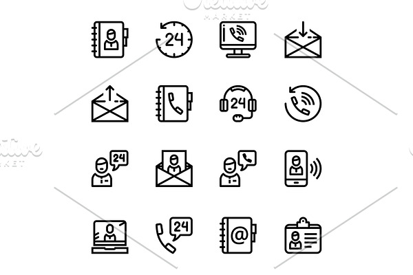 Contact Us, Feedback Icons Pack 1