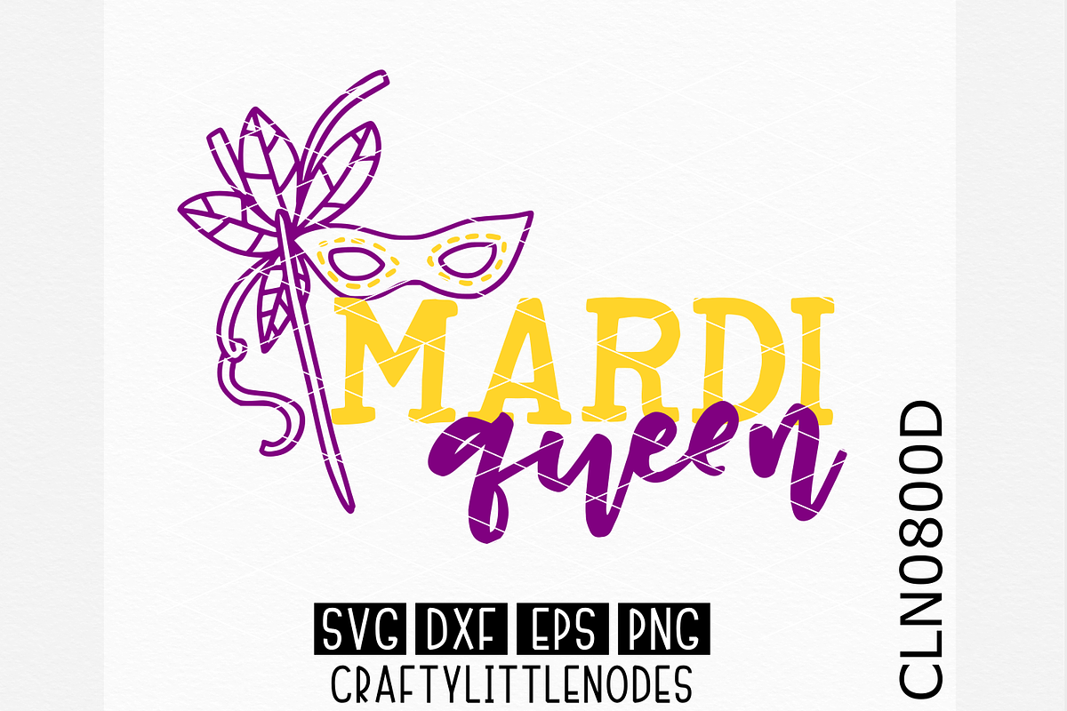 Mardi Gras Queen SVG in Illustrations - product preview 8