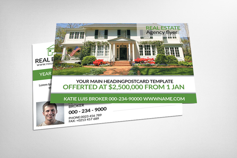Real Estate Business Postcard