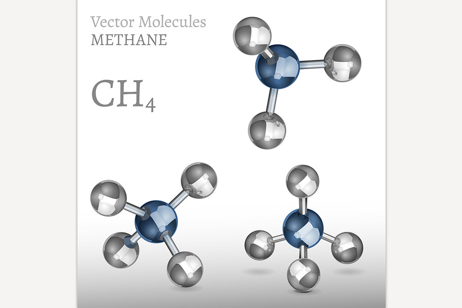 Methane Molecules Set