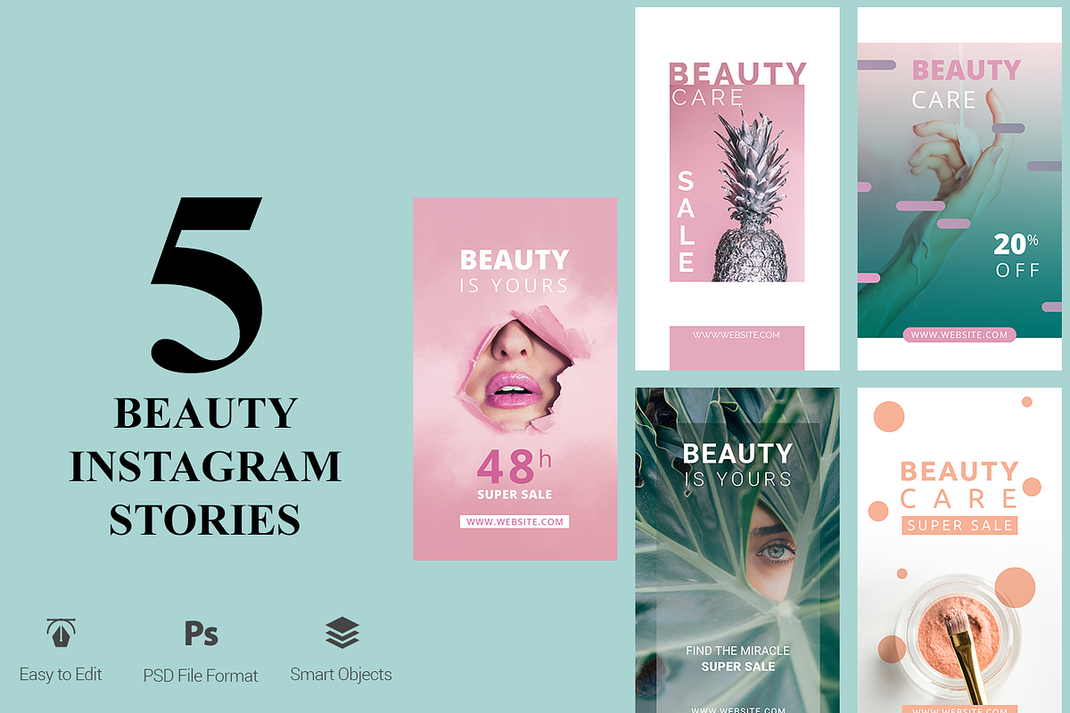 Beauty Instagram Stories in Instagram Templates - product preview 8