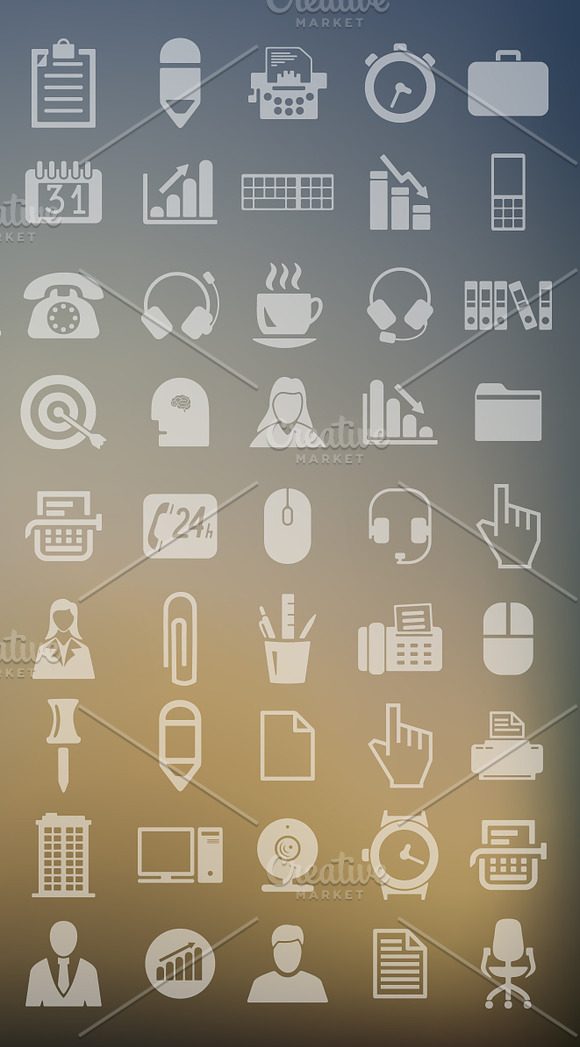 99 OFFICE icons in Graphics - product preview 3