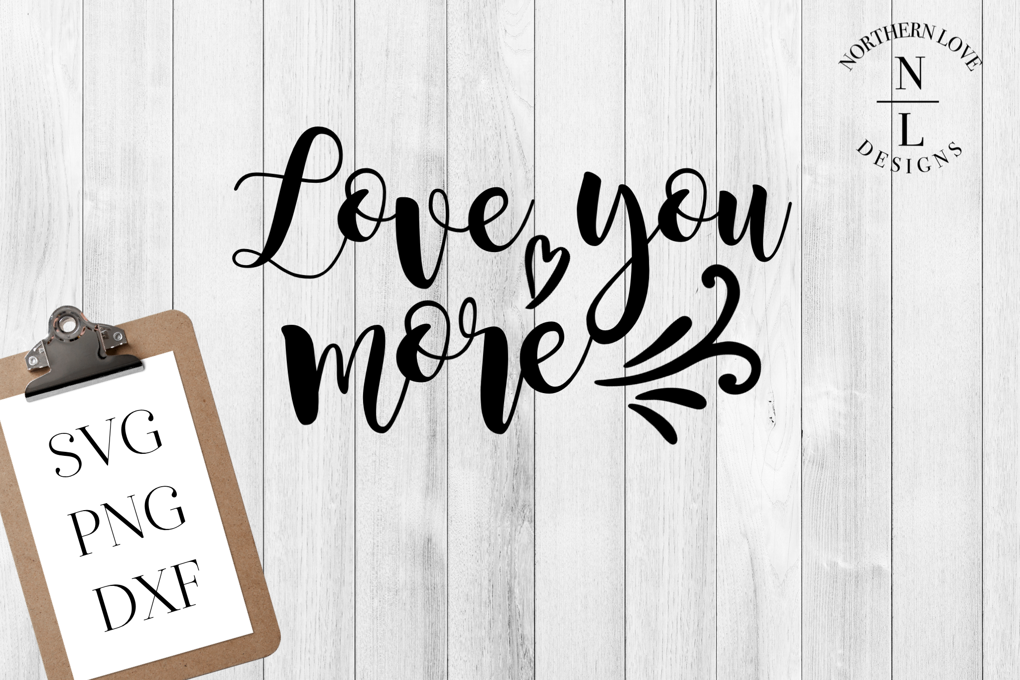 Download Love You More SVG PNG DXF | Custom-Designed Illustrations ...