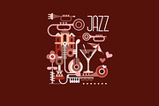 Jazz banner template design