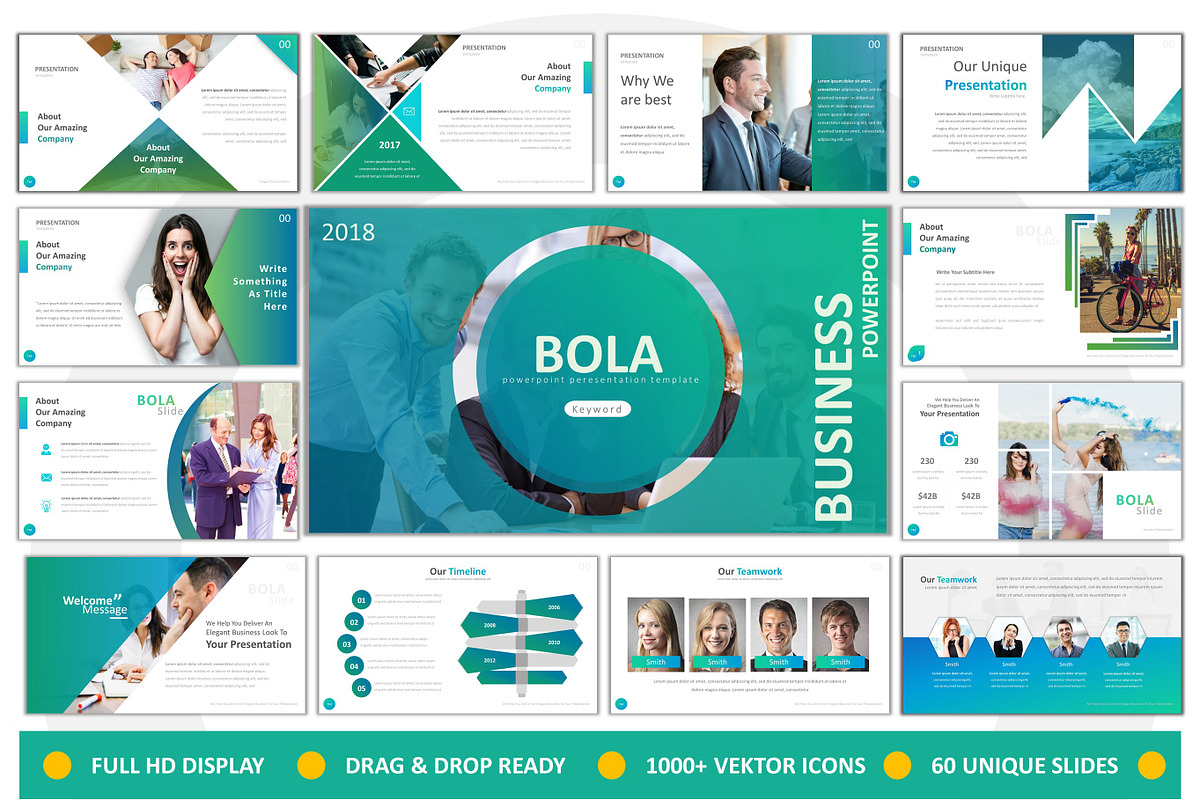 Bola Business Powerpoint in PowerPoint Templates - product preview 8