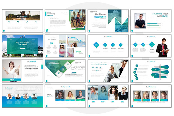 Bola Business Powerpoint in PowerPoint Templates - product preview 2