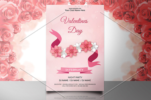 Valentine's Day Party Flyer V729