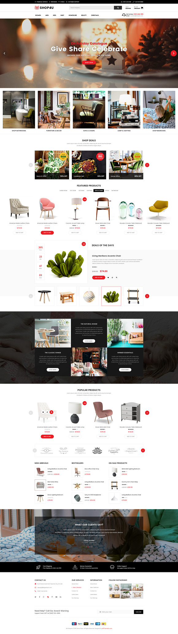 Shop4U - MarketPlace WordPress Theme in WordPress Commerce Themes - product preview 1