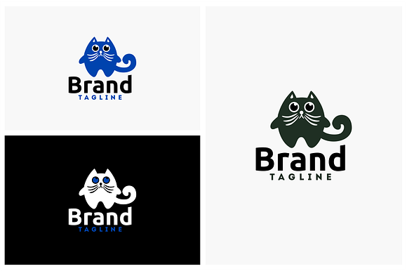 Cat in Logo Templates - product preview 1