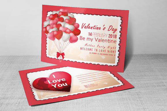 10 Valentines Day Postcard Bundle in Postcard Templates - product preview 1