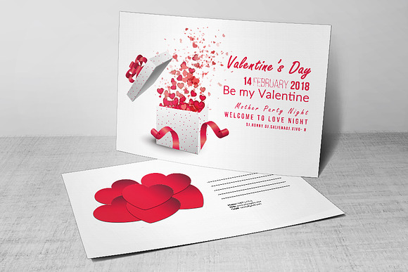 10 Valentines Day Postcard Bundle in Postcard Templates - product preview 3