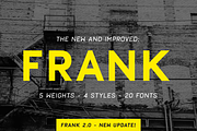 Frank - Display sans with 20 fonts