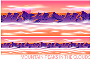 Mountain Peaks in the Clouds
