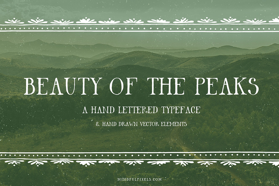 Beauty Of The Peaks Font in Display Fonts - product preview 8