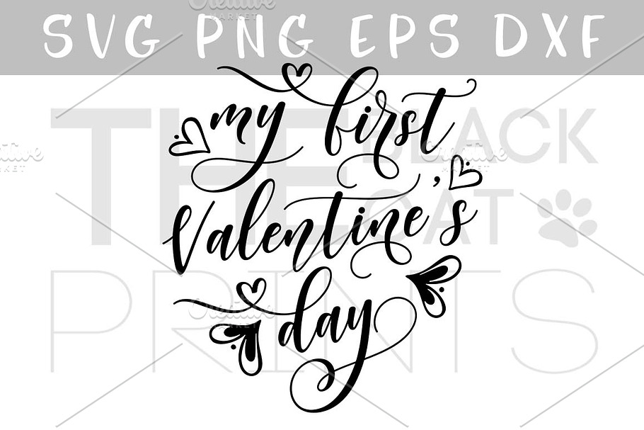 My first Valentine's day SVG DXF PNG